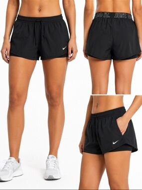 Nike Dri-FIT Women’s Black 2-in-1 Running Shorts Size Medium
